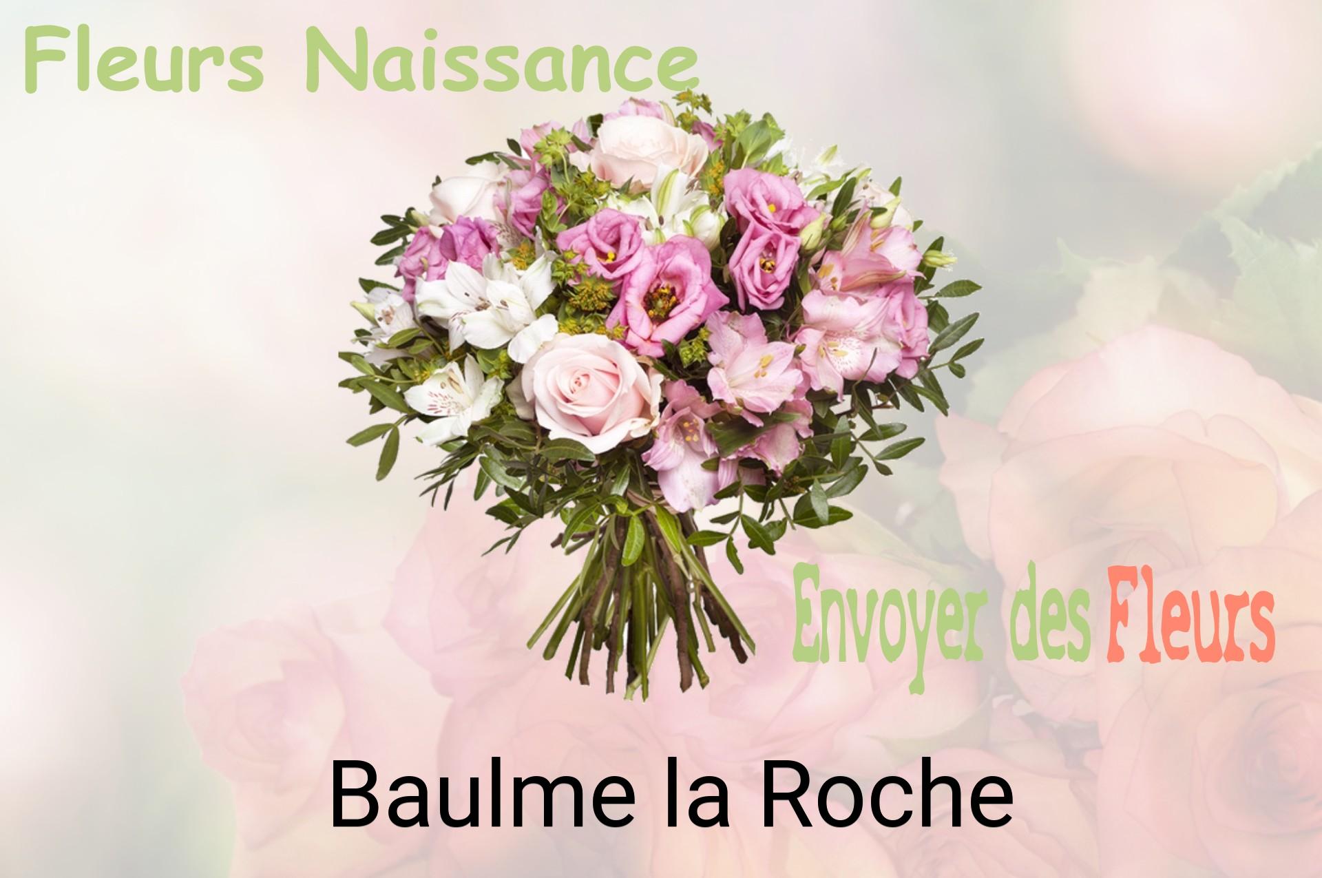 Bouquet de fleurs de naissance livré à Baulme-la-Roche