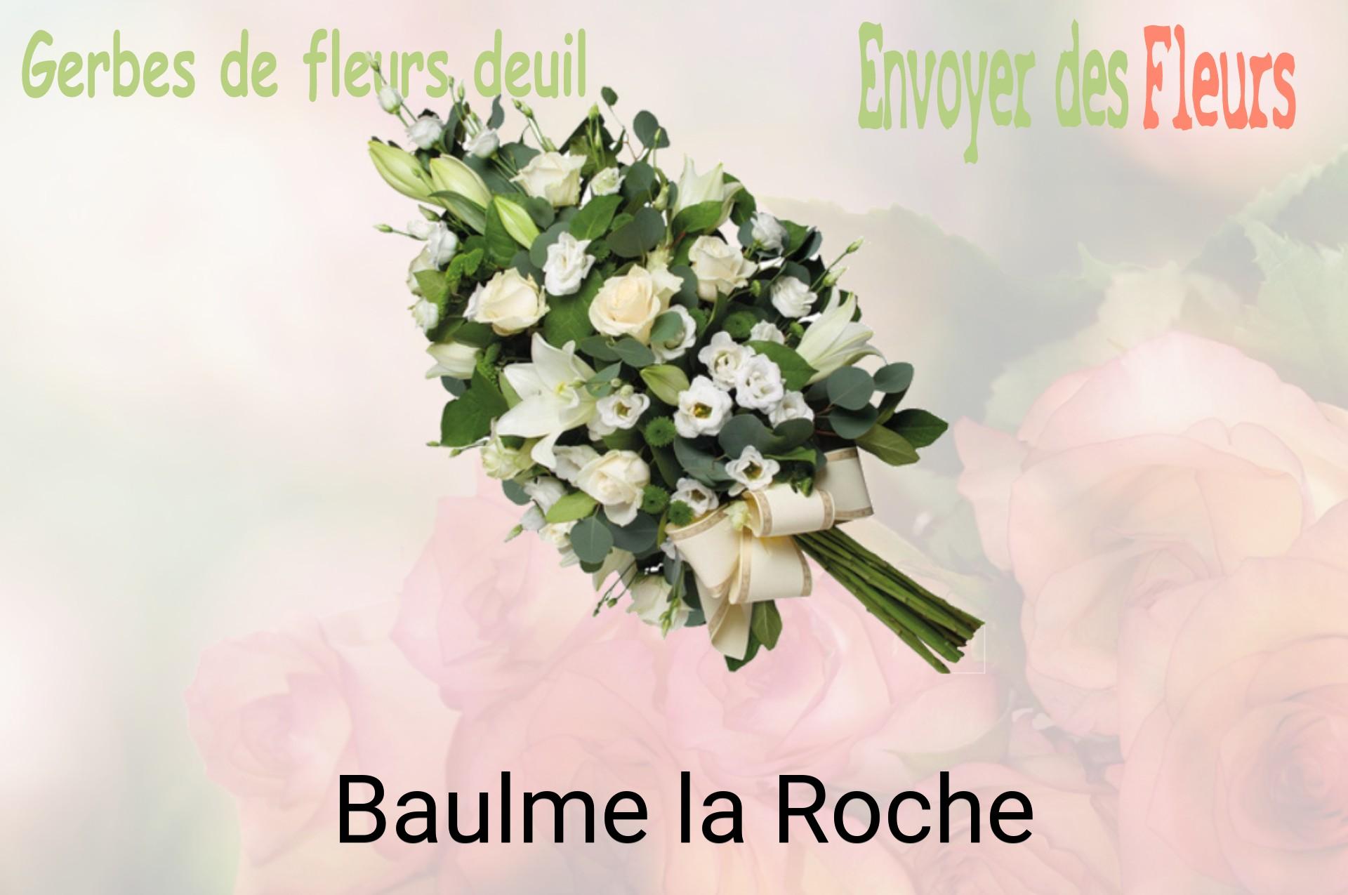 Gerbe de fleurs de deuil livrée à Baulme-la-Roche